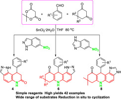 An Efficient In Situ Reduction And Cyclization Reaction For The