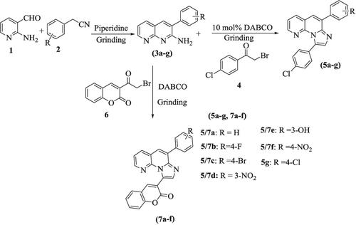 无溶剂固态条件下DABCO催化合成熔融合成的咪唑并 1 2 a 1 8 萘啶衍生物及其生物学评价 Journal of