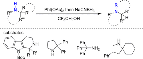 Oxidative Rearrangement Of Secondary Amines Using Hypervalent Iodine