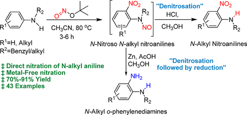 Regioselective Nitration Of N Alkyl Anilines Using Tert Butyl Nitrite