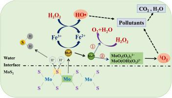 Enhanced Decomposition Of H O By Molybdenum Disulfide In A Fenton Like