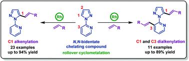 Rh Iii Catalyzed Switchable Ch Monoalkenylation And Dialkenylation Of