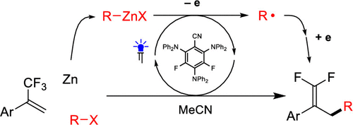 Photoredox Activation Of Organozinc Reagents Barbier Type Reaction Of