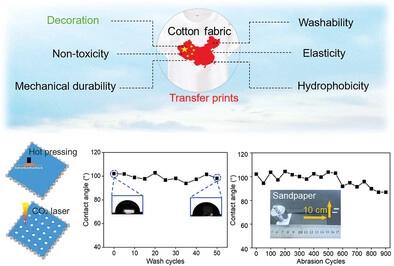 Highly Durable Janus Fabrics Based On Transfer Prints For Personal