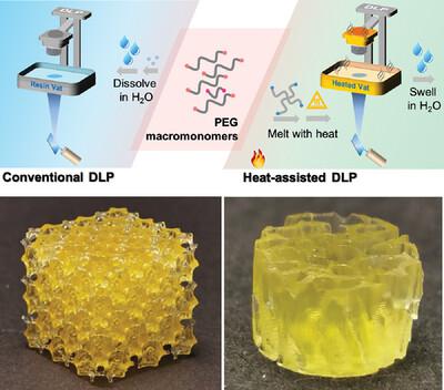 Tough Peg Only Hydrogels With Complex D Structure Enabled By Digital