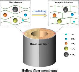 Enhanced Plasticization Resistance Of Hollow Fiber Membranes For Helium