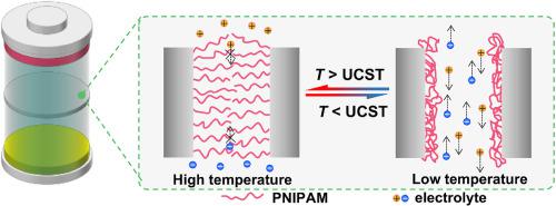 电池电解质溶液中具有负热响应性的智能膜 Journal of Membrane Science X MOL