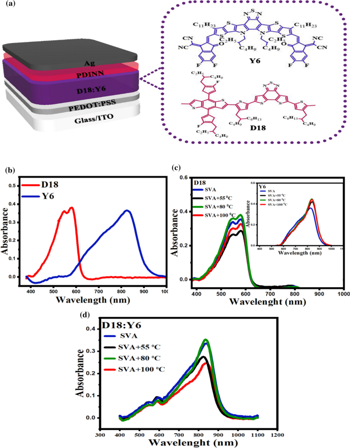 Effect Of Solvent And Thermal Annealing On D18 Y6 Polymer Solar Cells