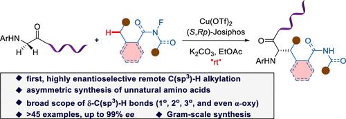 Copper Catalyzed Asymmetric Remote C Sp H Alkylation Of N