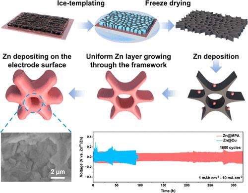 3D MXene PVA Aerogel Enabling A Dendrite Free Zn Metal Anode ACS