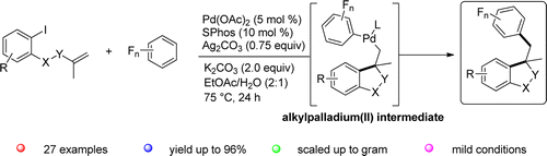 Palladium Catalyzed Domino Heck Intermolecular Ch Bond