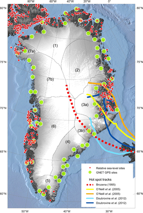 maximum and present-day mass loss from the greenland ice sheet