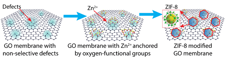 羧基等含氧基团通过与金属离子的配位作用,将zn 2 选择性固载于超薄go