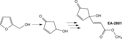 Total Synthesis Of The Antibiotic 4 Hydroxycyclopent 2 En 1 One Acrylate Derivative Ea 2801 Tetrahedron Letters X Mol