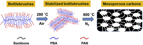 PAN基分子瓶刷的中孔氮掺杂碳,Polymer - X-MOL