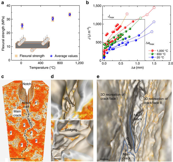 Damage tolerance of nuclear graphite at elevated temperatures.,Nature