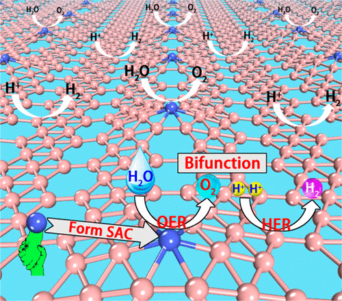 Nanosheet Supported Single-Metal Atom Bifunctional Catalyst for Overall ...