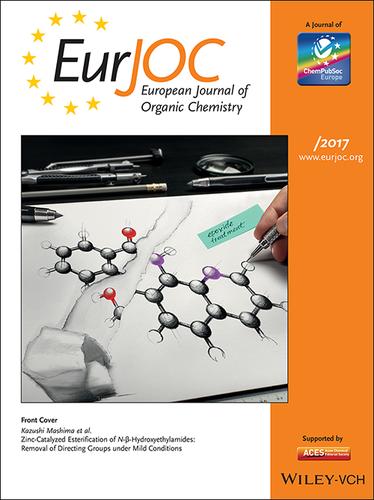 Front Cover Zinc Catalyzed Esterification Of N B Hydroxyethylamides Removal Of Directing Groups Under Mild Conditions Eur J Org Chem 34 17 European Journal Of Organic Chemistry X Mol