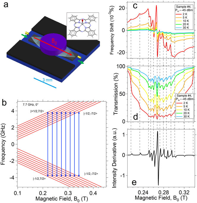 Coherent coupling between Vanadyl Phthalocyanine spin ensemble and ...