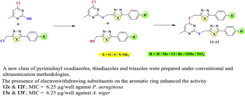 Synthesis And Antimicrobial Activity Of Pyrimidinyl 1 3 4 Oxadiazoles 1 3 4 Thiadiazoles And 1 2 4 Triazoles European Journal Of Medicinal Chemistry X Mol