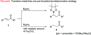 Catalyst-free Chemoselective Conjugate Addition And Reduction Of α,β ...