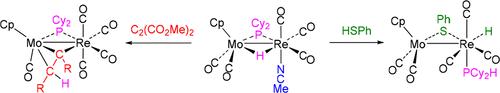 乙腈加合物[MoReCp（μ-H）（μ-PCY 2 ）（CO） 5 （NCMe）〕：的不饱和异金属氢化物配合物的替代,Inorganic ...