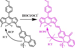 Oxidation of phenothiazine based fluorescent probe for hypochlorite and ...