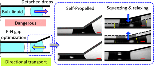 Directional Transport of a Liquid Drop between Parallel–Nonparallel ...