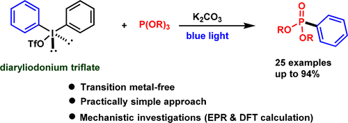 Visible-Light-Mediated Metal-Free Synthesis of Aryl Phosphonates ...