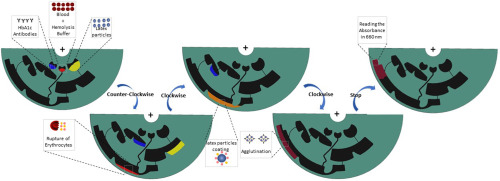 Design and fabrication of a centrifugal microfluidic disc including ...