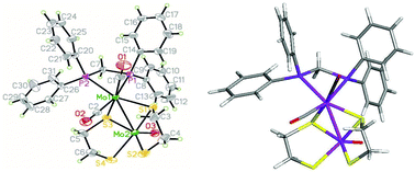 Mixed Valence Dimolybdenum Complexes Containing Hard Oxo And Soft Carbonyl Ligands Synthesis Structure And Electrochemistry Of Mo2 O Co 2 M K2 S Ch2 Ns 2 K2 Diphosphine Dalton Transactions X Mol