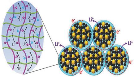 Greatly Improved Conductivity of Double‐Chain Polymer Network Binder ...