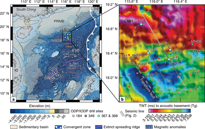 Rapid Transition From Continental Breakup To Igneous Oceanic Crust In The South China Sea Nature Geoscience X Mol