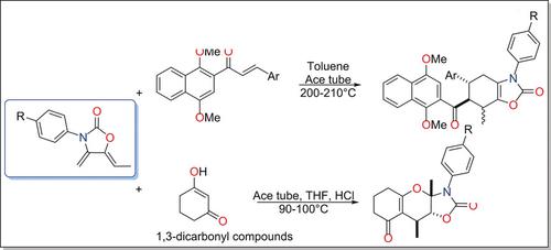 Reactivity Of N Substituted Exo Oxazolidin 2 One Dienes With Naphthalene Chalcones And Cyclic 1 3 Dicarbonyl Compounds Asian Journal Of Organic Chemistry X Mol