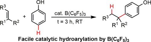 Catalytic Hydroarylation Of Alkenes With Phenols Using B(C6F5)3