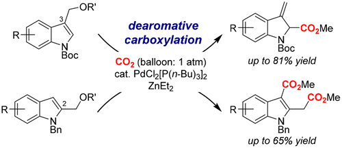 Pd Catalyzed Dearomative Carboxylation Of Indolylmethanol Derivatives Organic Letters X Mol