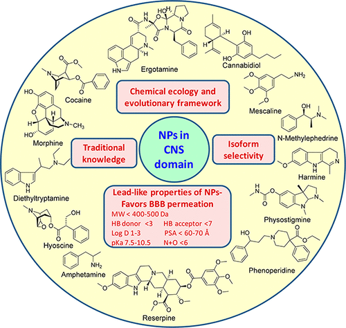 Why Are The Majority Of Active Compounds In The Cns Domain Natural Products A Critical Analysis Journal Of Medicinal Chemistry X Mol