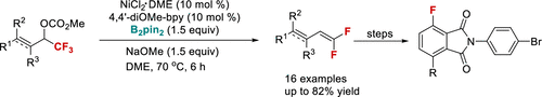 Ni-Catalyzed Defluorination For The Synthesis Of Gem-Difluoro-1,3 ...