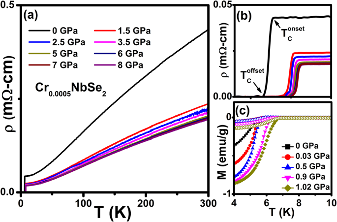 Enhancement Of Superconducting Properties And Flux Pinning Mechanism On Cr0 0005nbse2 Single Crystal Under Hydrostatic Pressure Scientific Reports X Mol