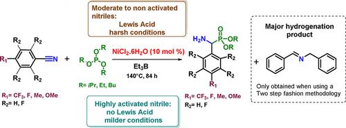 Nickel Catalyzed Hydrophosphonylation And Hydrogenation Of Aromatic Nitriles Assisted By Lewis Acid Chemcatchem X Mol