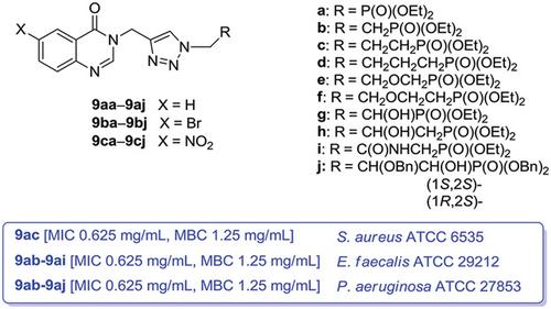 Synthesis And Antimicrobial Activity Of Novel 1 2 3 Triazole Conjugates Of Quinazolin 4 Ones Archiv Der Pharmazie X Mol