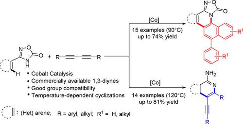 Cobalt Catalyzed Temperature Dependent Annulation Of 3 Aryl 1 2 4 Oxadiazolones With 1 3 Diynes An Approach To P Conjugated Molecules Advanced Synthesis Catalysis X Mol