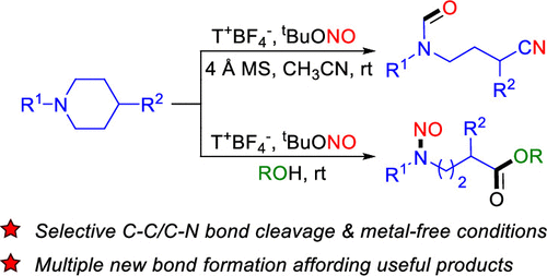 Selective Cleavage And Tunable Functionalization Of The C C C N Bonds Of N Arylpiperidines Promoted By Tbuono Organic Letters X Mol
