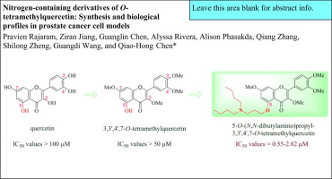 Nitrogen Containing Derivatives Of O Tetramethylquercetin Synthesis And Biological Profiles In Prostate Cancer Cell Models Bioorganic Chemistry X Mol