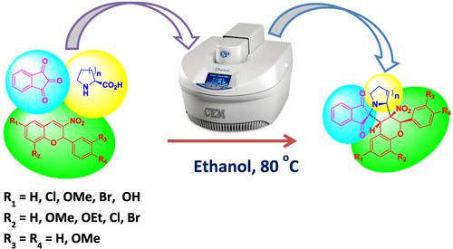 Microwave Assisted One Pot Three Component Regiospecific And Sterospecific Synthesis Of Spiro Indanone Pyrrolidine Piperidine Fused Nitrochromene Derivatives Through 1 3 Dipolar Cycloaddition Reactions Journal Of Heterocyclic Chemistry X Mol