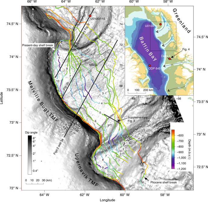 Eleven Phases Of Greenland Ice Sheet Shelf Edge Advance Over The Past 2 7 Million Years Nature Geoscience X Mol