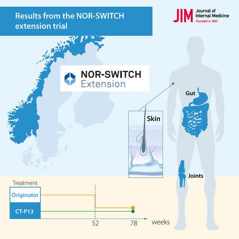 Long Term Efficacy And Safety Of Biosimilar Infliximab Ct P13 After Switching From Originator Infliximab Open Label Extension Of The Nor Switch Trial Journal Of Internal Medicine X Mol