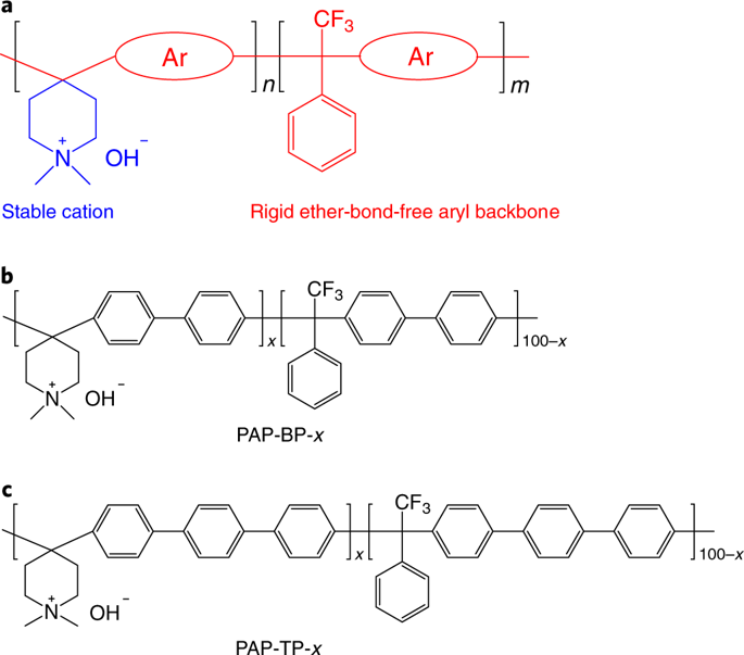 Poly(aryl piperidinium) membranes and ionomers for hydroxide exchange ...