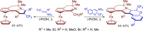 Synthesis Of Ferrocene Annulated Trifluoromethylated Heterocycles With Crispine And Lamellarin Skeletons Tetrahedron Letters X Mol