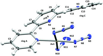 2 2 6 2 Terpyridine Switches From Tridentate To Monodentate Coordination In A Gold Iii Terpy Complex Upon Reaction With Sodium Azide Chemical Communications X Mol